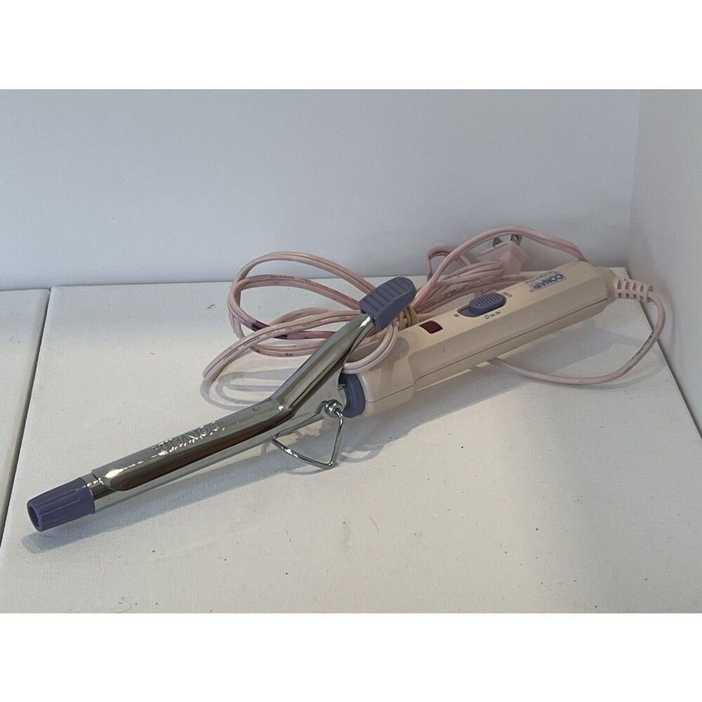 Conair‎ Supreme Curling Iron Light Pink & Purple 2 Settings Tested Works 3/4"